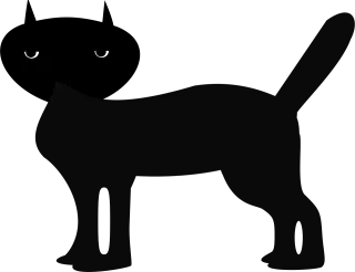 Black cat Animal Feline Stickdatei – Tiere