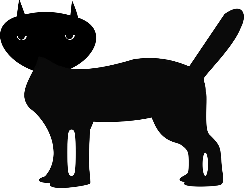 Black cat Animal Feline Stickdatei – Tiere