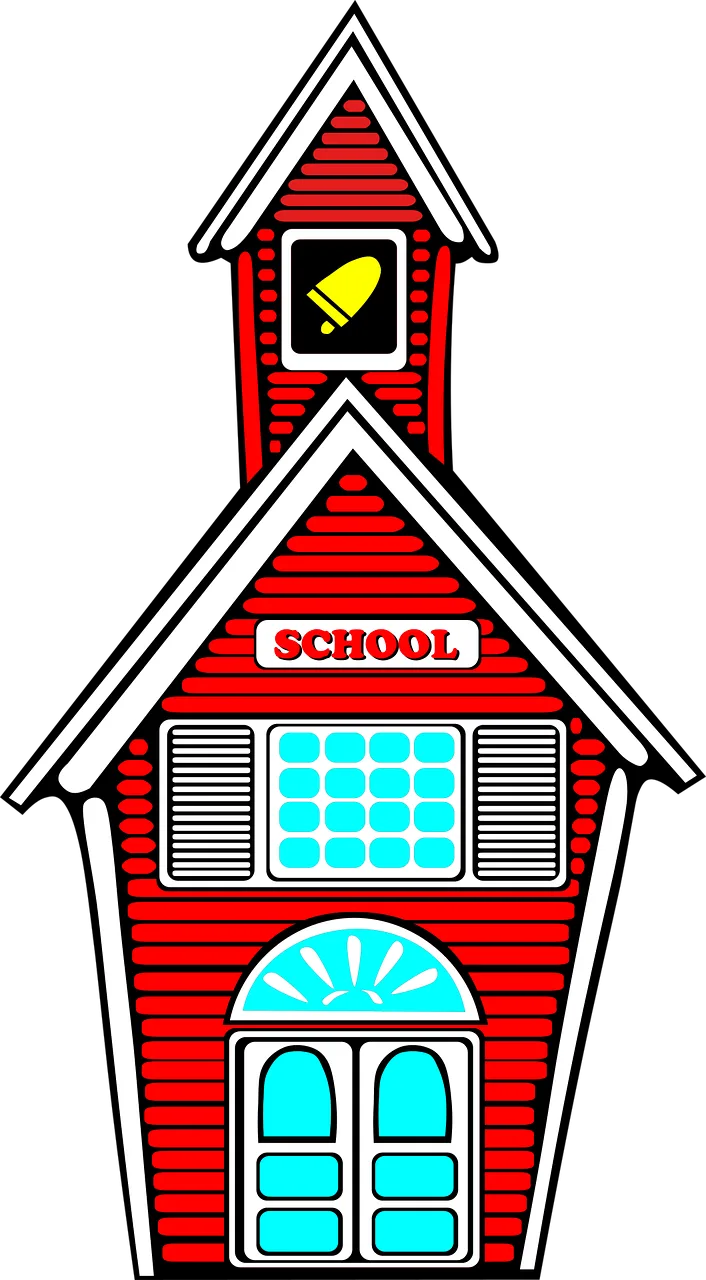 School Building Architecture Stickdatei – Weihnachten
