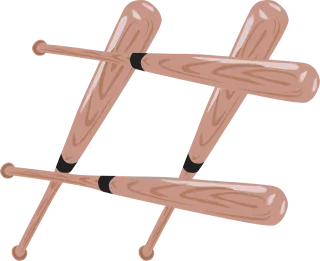Bats Baseball Sport Stickdatei