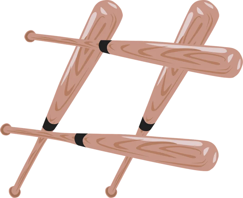 Bats Baseball Sport Stickdatei – Sport