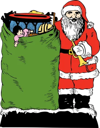 Santa Santa claus Santa clause Stickdatei