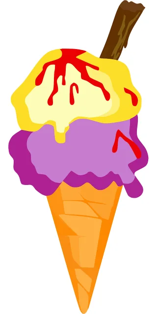 Ice cream Cone Dessert Stickdatei