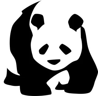 Panda Giant Bear Stickdatei