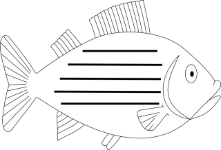 Fish Aquatic Fin Stickdatei