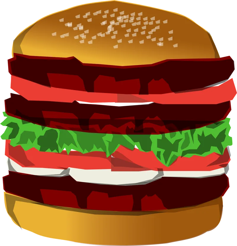 Burger Hamburger Food Stickdatei – Essen & Trinken