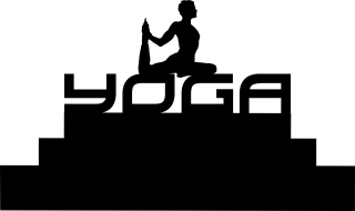 Silhouette Yoga Man Stickdatei