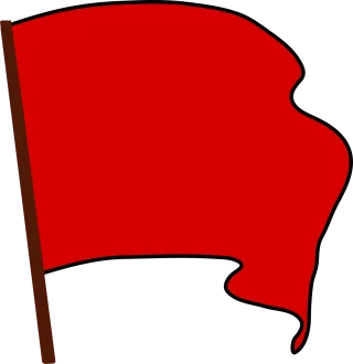 Flag Red Signal Stickdatei