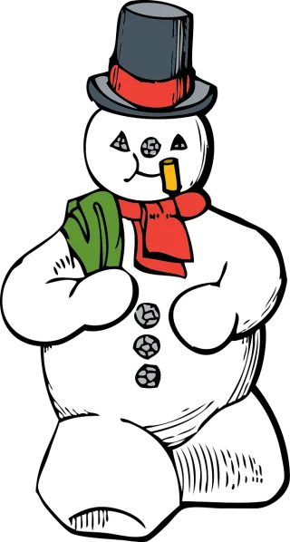 Snowman Frosty Walking Stickdatei