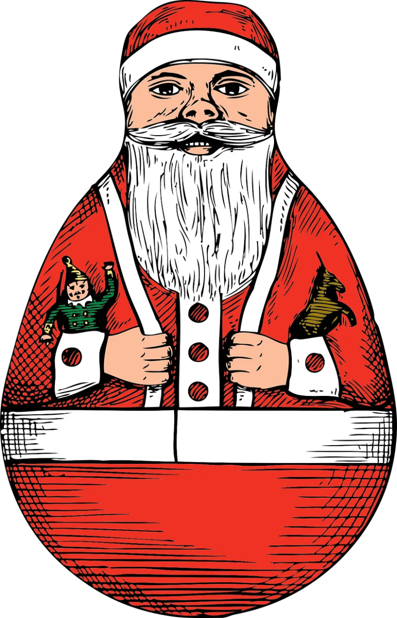 Santa Claus Rollie Stickdatei – Weihnachten