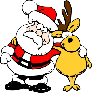 Santa Reindeer Shristmas Stickdatei