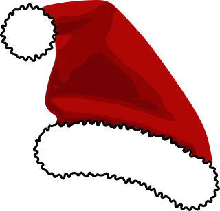 Hat Red Santa claus Stickdatei
