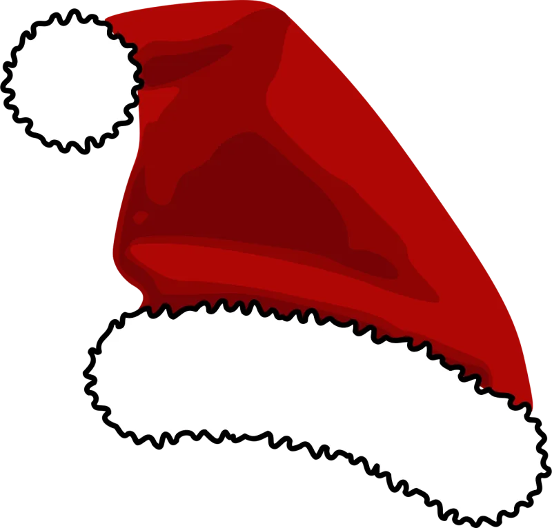 Hat Red Santa claus Stickdatei – Weihnachten