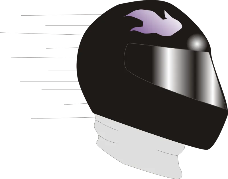 Helmet Motorcycle Moving Stickdatei – Fahrzeuge