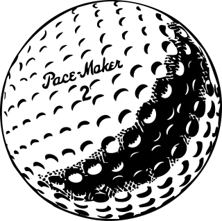 Golf Ball White Stickdatei