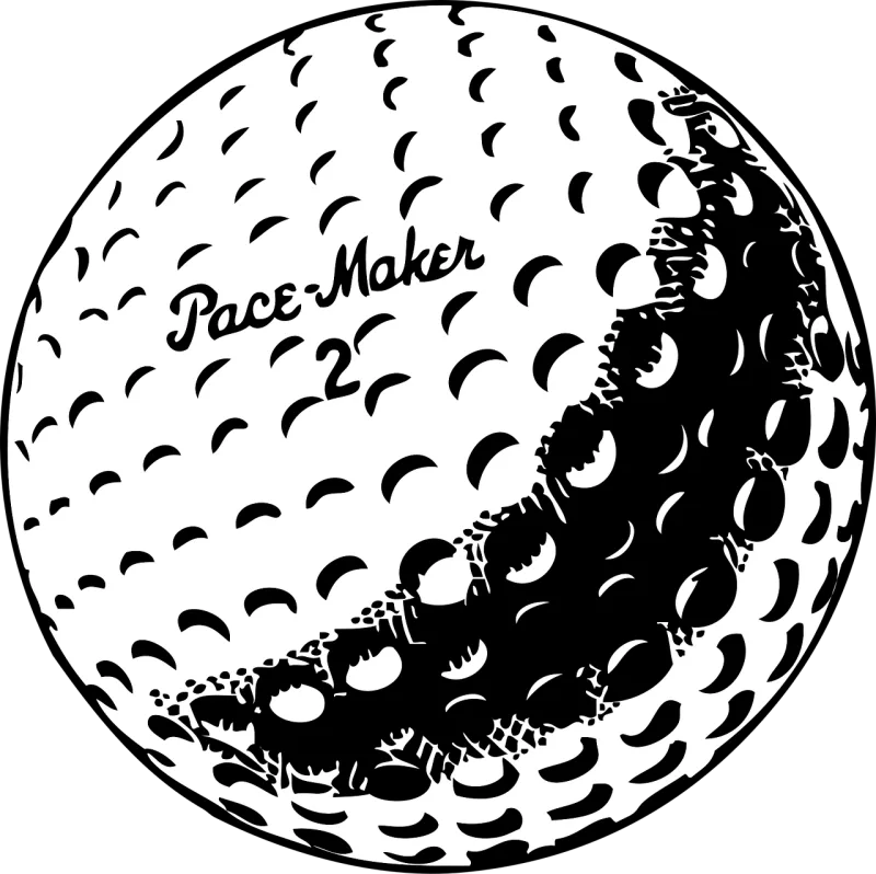Golf Ball White Stickdatei – Sport