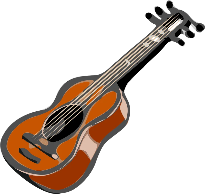 Guitar Acoustic guitar Stringed instrument Stickdatei – Musik