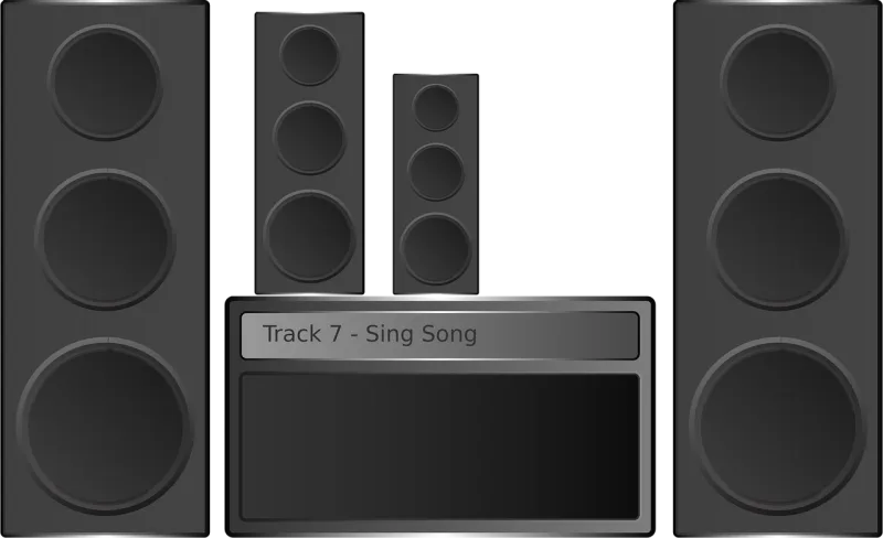 Speakers Sound Stereo Stickdatei – Musik
