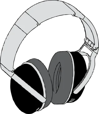 Headphones Headset Earphones Stickdatei – Musik