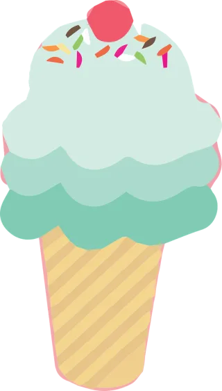 Ice Cream Cone Stickdatei