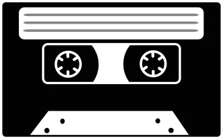 Compact cassette Symbol Audio Stickdatei