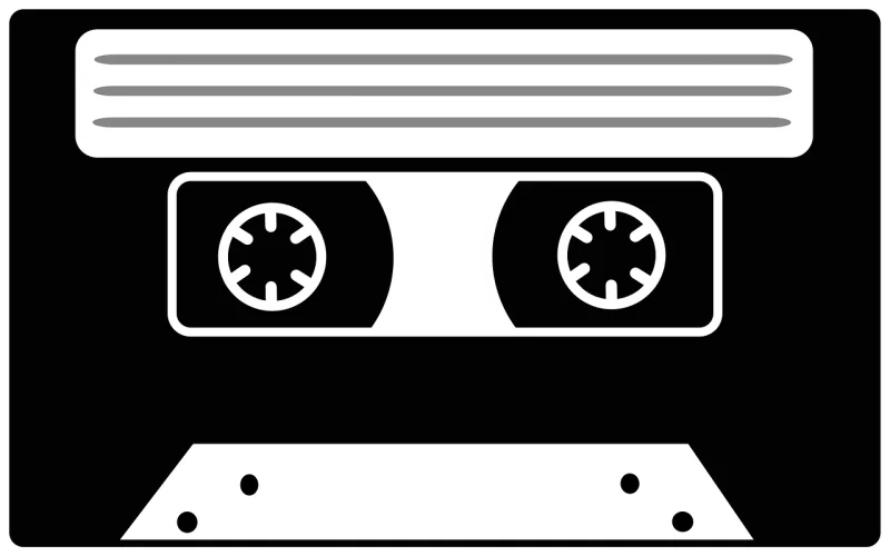 Compact cassette Symbol Audio Stickdatei – Musik