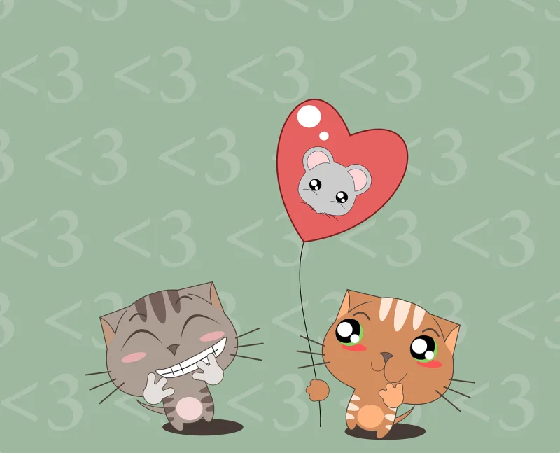 Cats Gift Valentine Stickdatei – Herzen & Liebe
