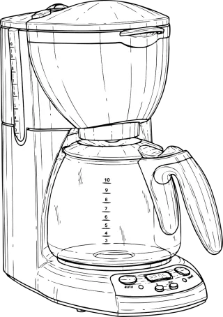 Coffeemaker Automatic Coffee Stickdatei