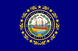 New Hampshire Flag Stickdatei – Fahrzeuge