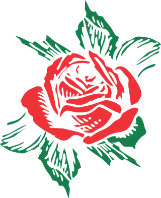 Rose Flower Floral Stickdatei