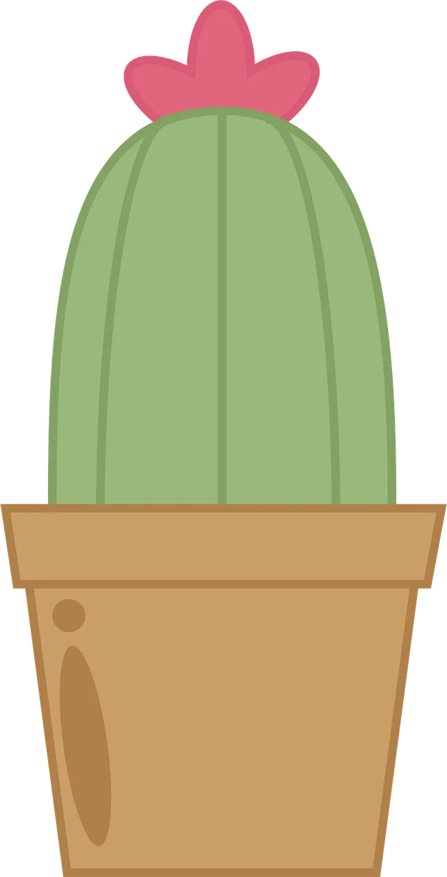 Cactus Cute Flower background Stickdatei – Natur