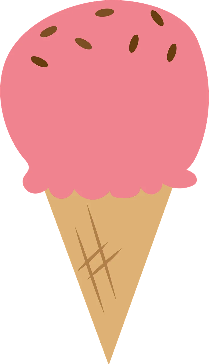 Ice cream Summer Strawberry Stickdatei – Kinder