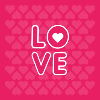 Love Card Text Stickdatei