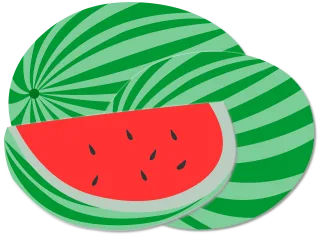 Graphic Watermelon Green Stickdatei