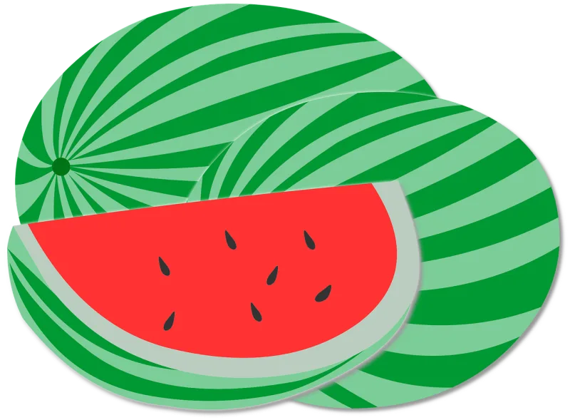 Graphic Watermelon Green Stickdatei – Essen & Trinken