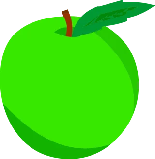 Green Apple Graphic Stickdatei
