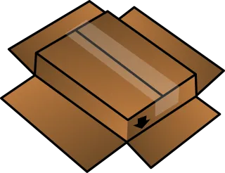 Box Cardboard Upside Stickdatei