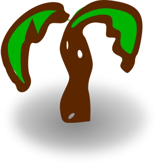 Palm Tree Green Stickdatei