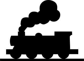 Locomotive Railroad Silhouette Stickdatei