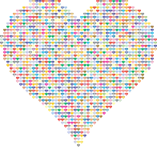 Fractal Heart Nature Stickdatei