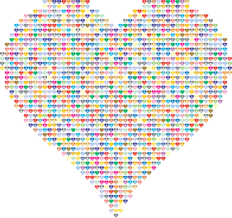 Fractal Heart Nature Stickdatei – Herzen & Liebe