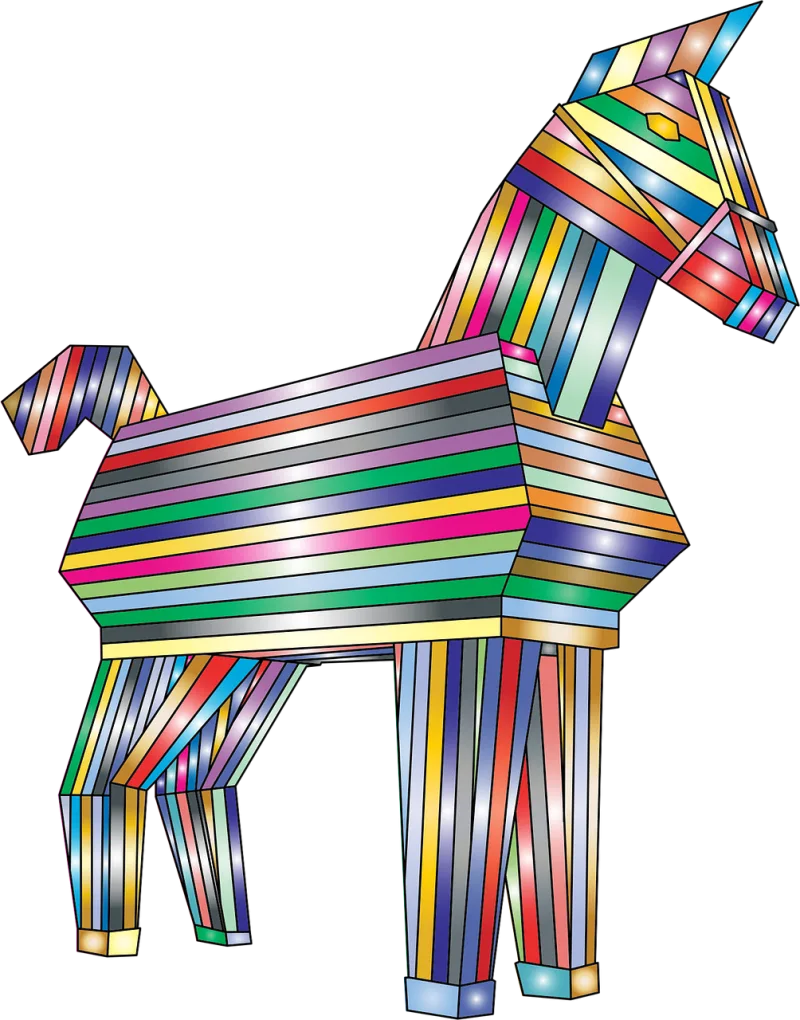 Trojan horse Equine Animal Stickdatei – Kinder