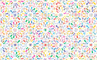 Flowery Floral Abstract Stickdatei