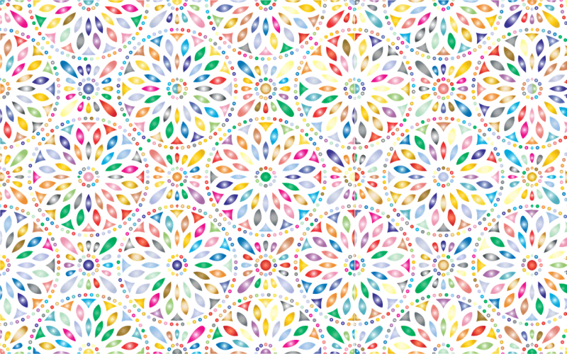 Flowery Floral Abstract Stickdatei – Kinder