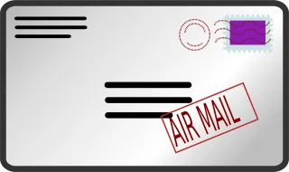 Mail Envelope Stamp Stickdatei