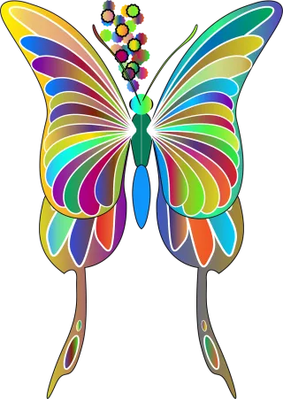 Butterfly Animal Insect Stickdatei