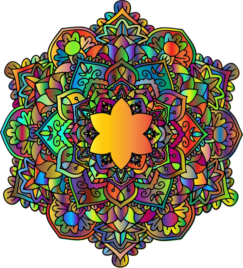 Mandala Floral Flower Stickdatei – Blumen