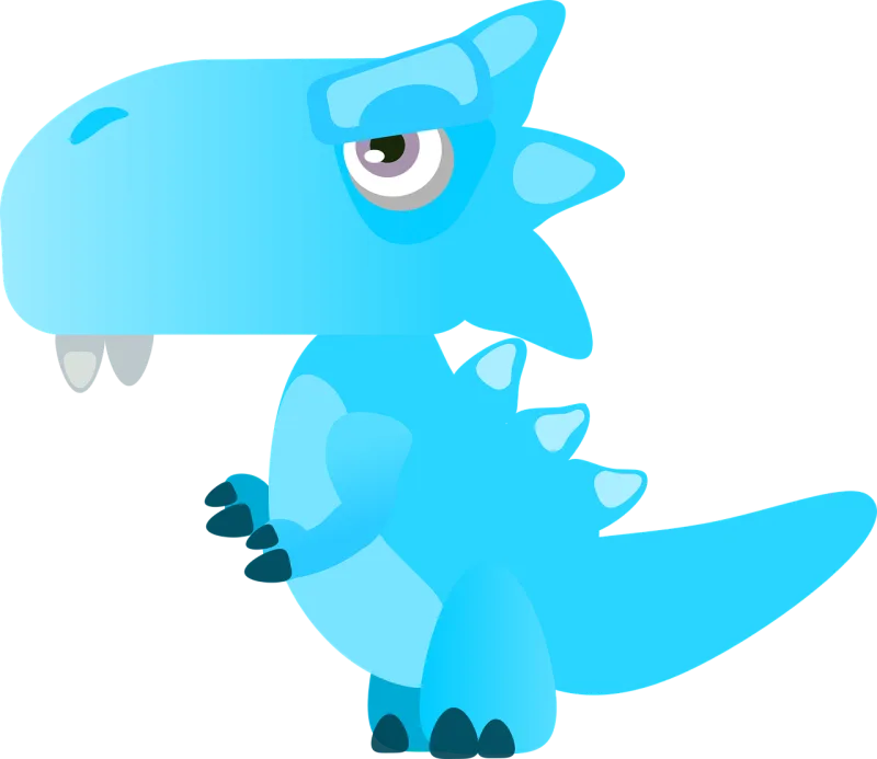 Dinosaur Cartoon Dragon Stickdatei – Kinder