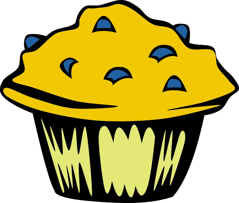 Muffin Blueberry Breakfast Stickdatei – Kinder