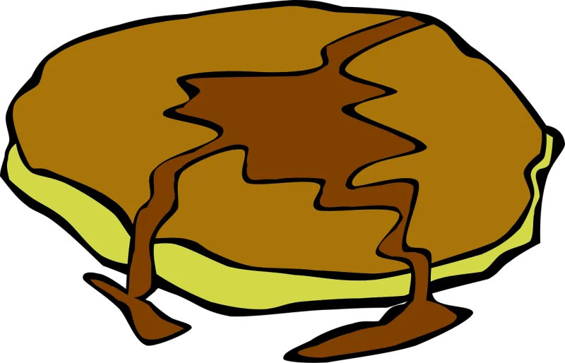 Pancake Breakfast Food Stickdatei – Essen & Trinken